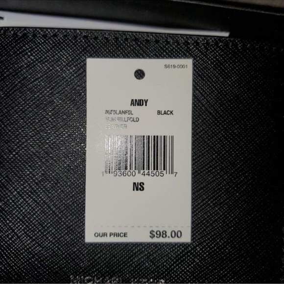 Michael Kors Black Textured Card Holder - Picture 5 of 7